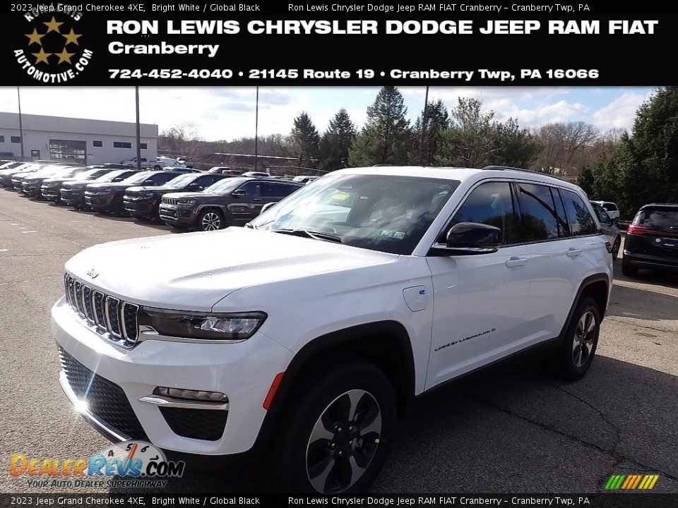 2023 Jeep Grand Cherokee 4XE Bright White / Global Black Photo #1