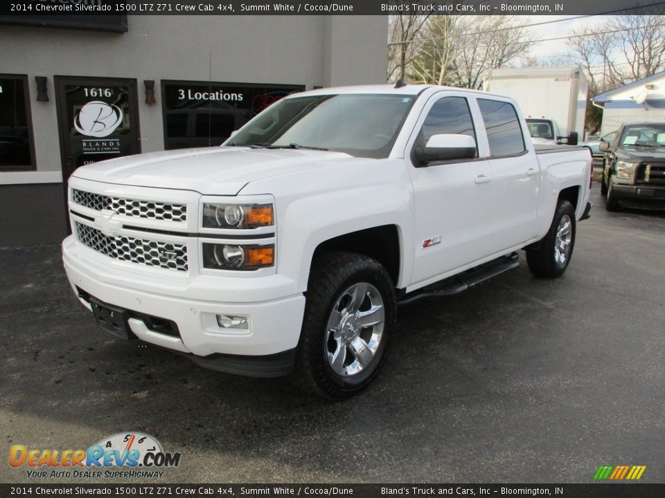 2014 Chevrolet Silverado 1500 LTZ Z71 Crew Cab 4x4 Summit White / Cocoa/Dune Photo #2