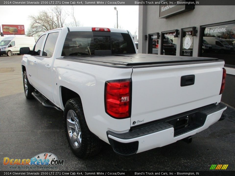 2014 Chevrolet Silverado 1500 LTZ Z71 Crew Cab 4x4 Summit White / Cocoa/Dune Photo #3