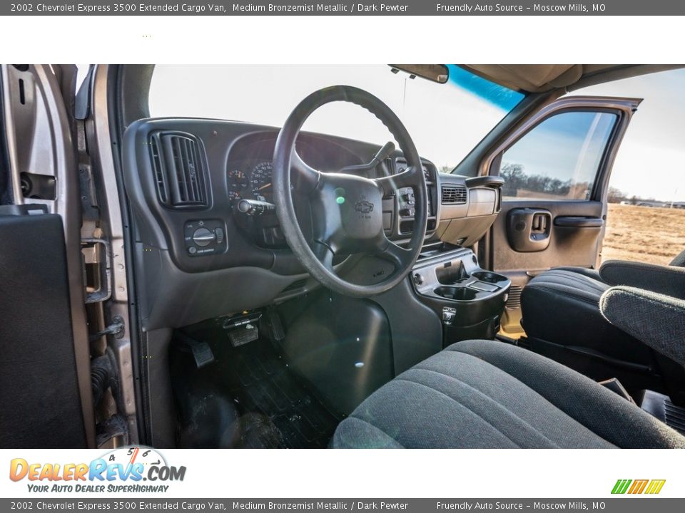 Dark Pewter Interior - 2002 Chevrolet Express 3500 Extended Cargo Van Photo #19