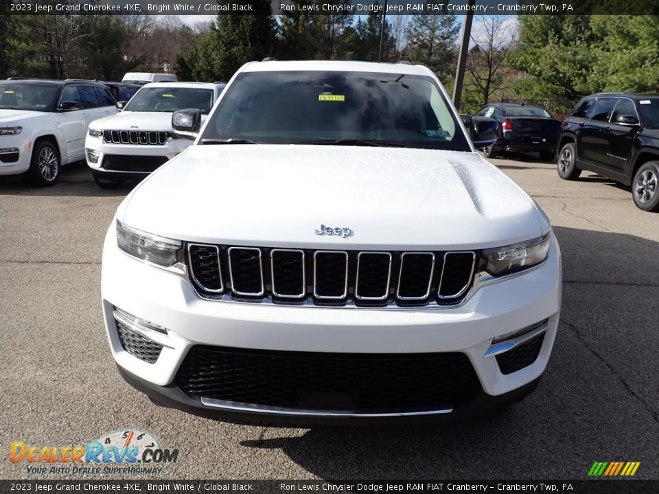 2023 Jeep Grand Cherokee 4XE Bright White / Global Black Photo #8