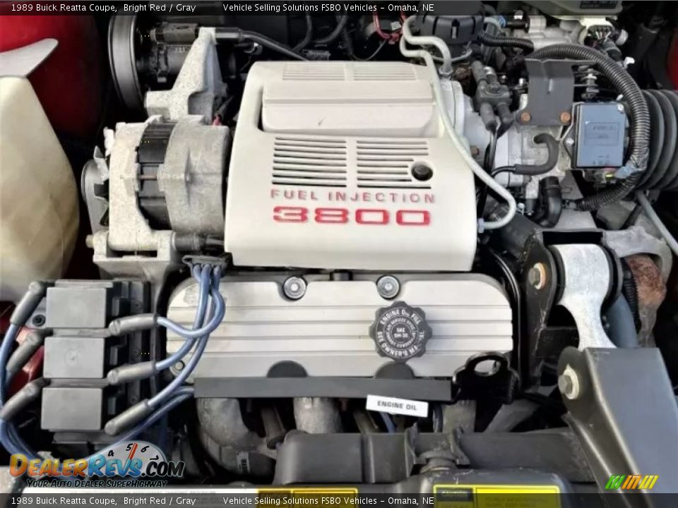 1989 Buick Reatta Coupe 3.8 Liter OHV 12-Valve V6 Engine Photo #24