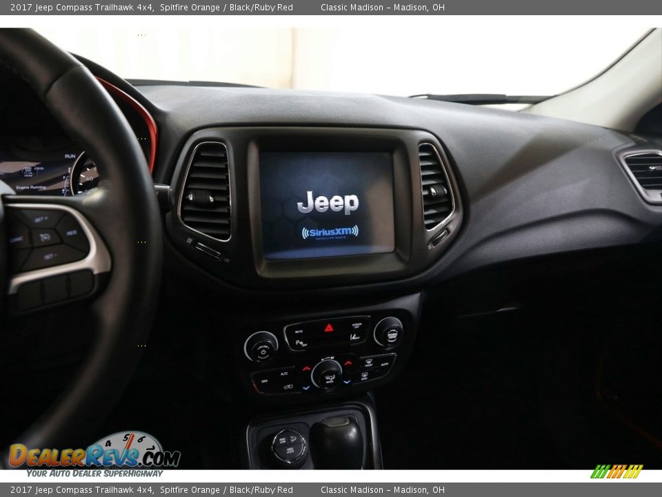 2017 Jeep Compass Trailhawk 4x4 Spitfire Orange / Black/Ruby Red Photo #9