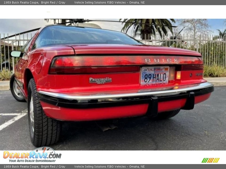 1989 Buick Reatta Coupe Bright Red / Gray Photo #27