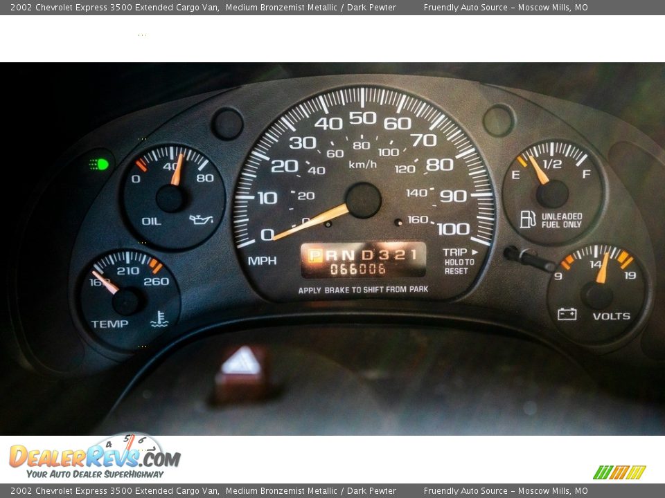 2002 Chevrolet Express 3500 Extended Cargo Van Gauges Photo #27