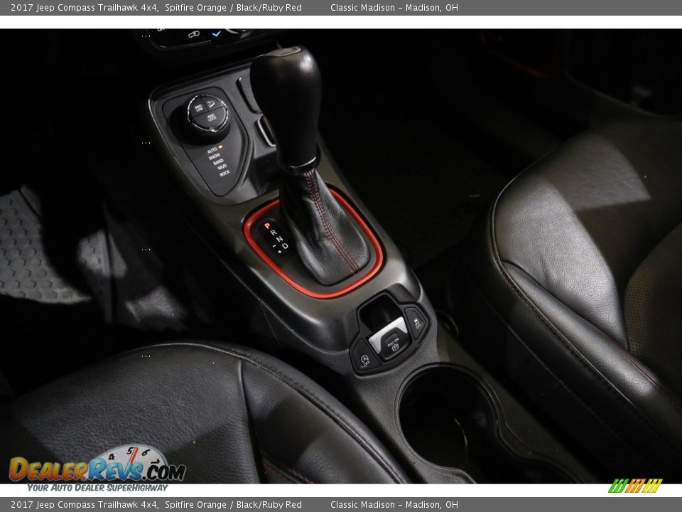 2017 Jeep Compass Trailhawk 4x4 Spitfire Orange / Black/Ruby Red Photo #15