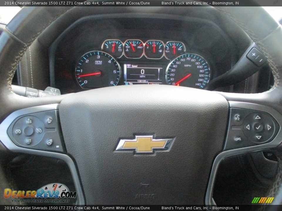 2014 Chevrolet Silverado 1500 LTZ Z71 Crew Cab 4x4 Steering Wheel Photo #17