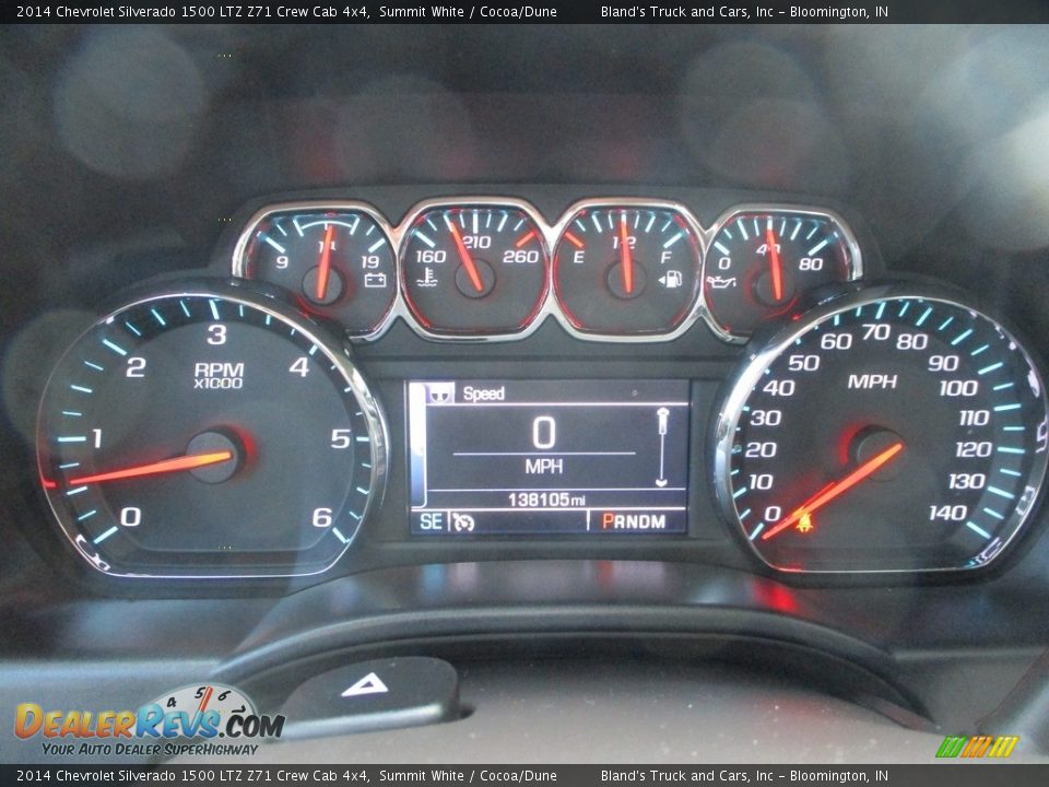 2014 Chevrolet Silverado 1500 LTZ Z71 Crew Cab 4x4 Gauges Photo #18