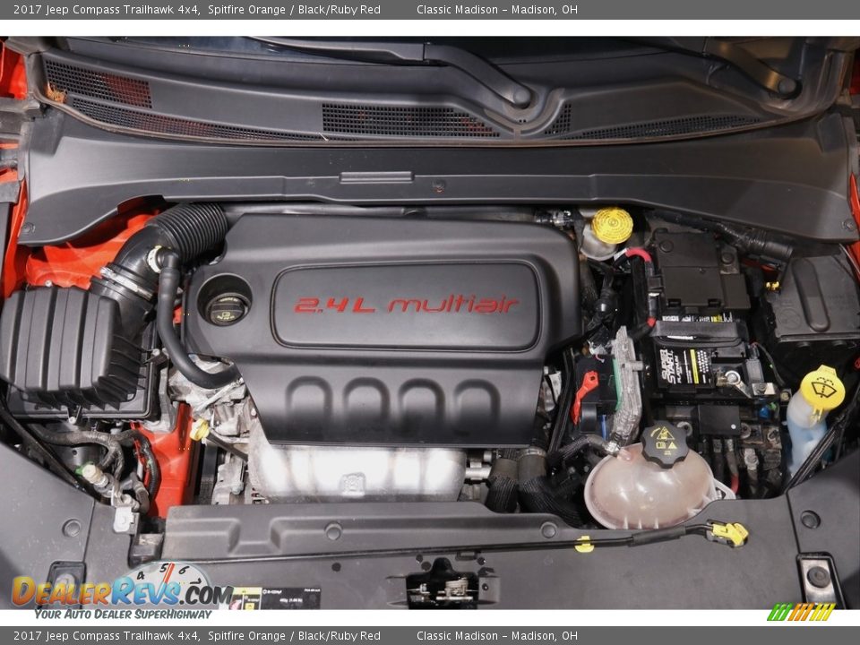 2017 Jeep Compass Trailhawk 4x4 Spitfire Orange / Black/Ruby Red Photo #21