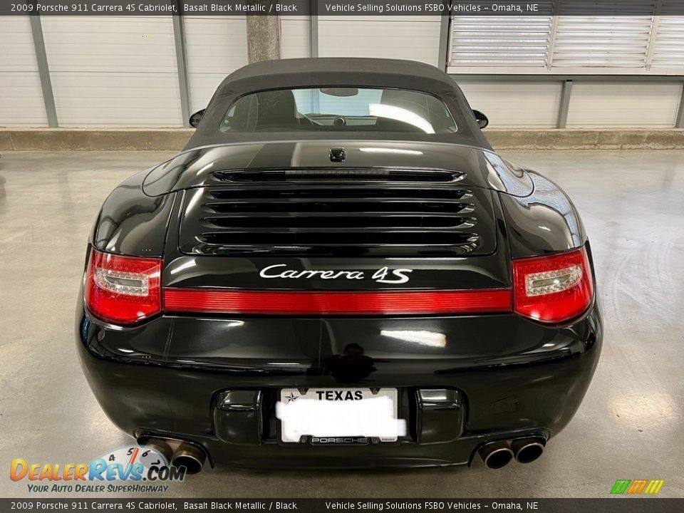 2009 Porsche 911 Carrera 4S Cabriolet Basalt Black Metallic / Black Photo #5