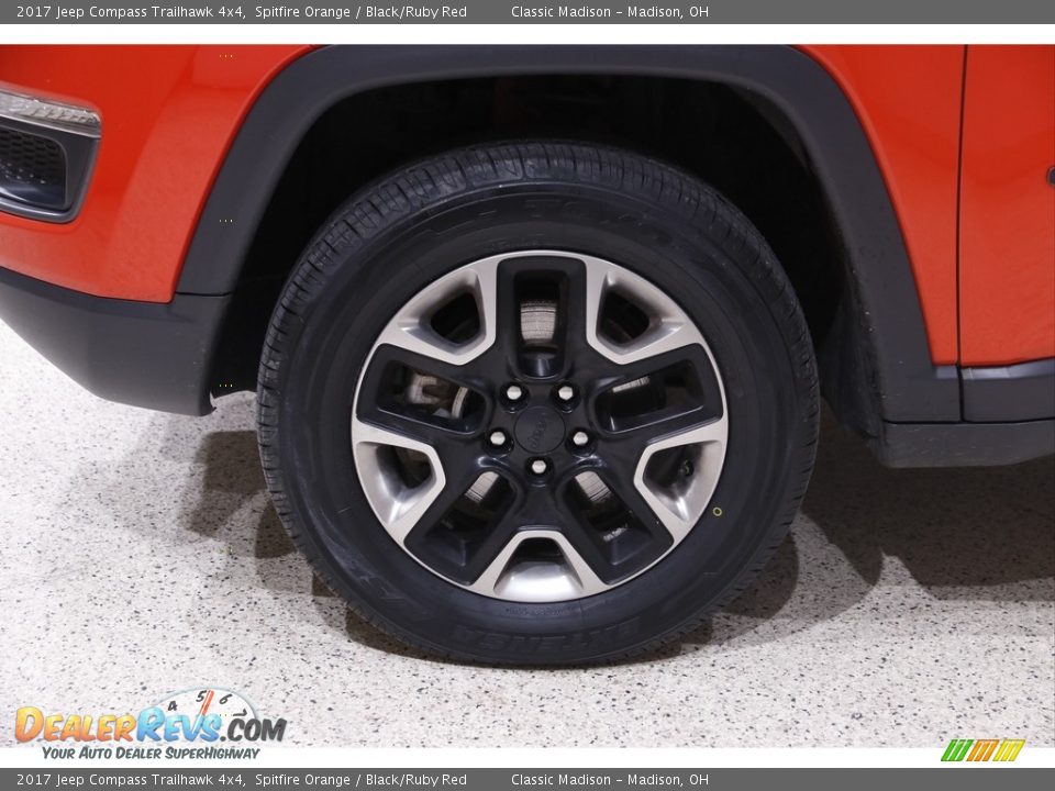 2017 Jeep Compass Trailhawk 4x4 Spitfire Orange / Black/Ruby Red Photo #22