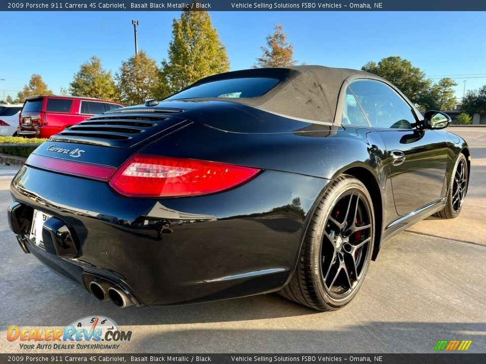 2009 Porsche 911 Carrera 4S Cabriolet Basalt Black Metallic / Black Photo #10