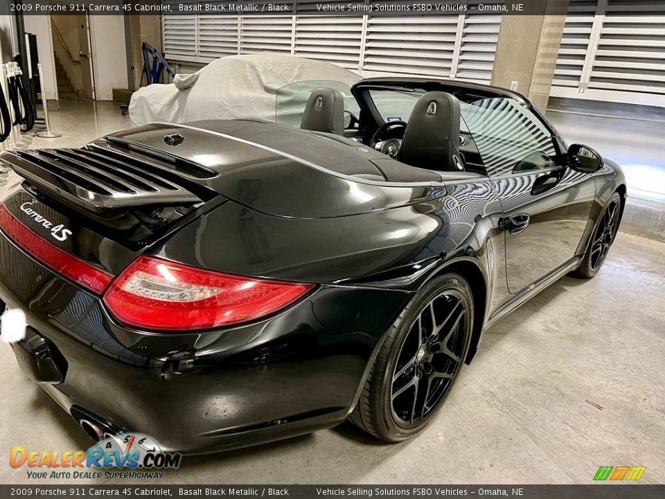 2009 Porsche 911 Carrera 4S Cabriolet Basalt Black Metallic / Black Photo #14