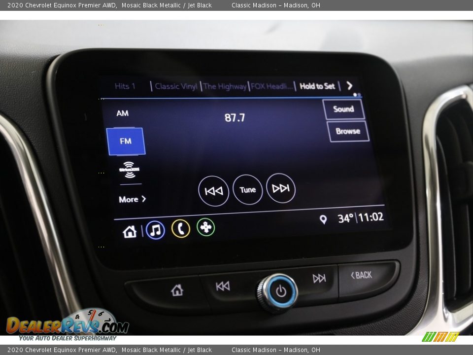 2020 Chevrolet Equinox Premier AWD Mosaic Black Metallic / Jet Black Photo #10