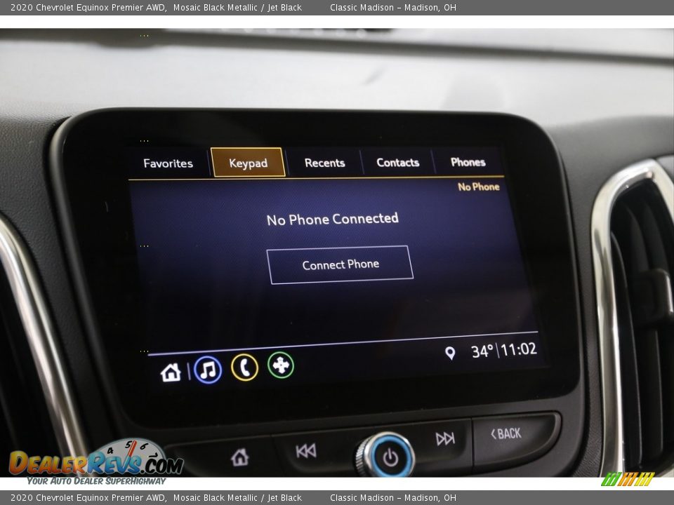 2020 Chevrolet Equinox Premier AWD Mosaic Black Metallic / Jet Black Photo #11