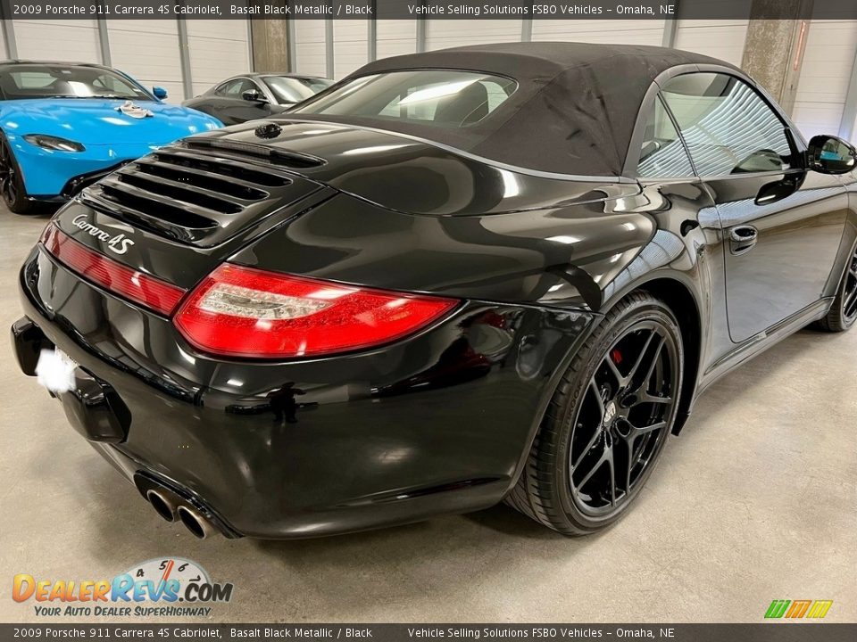 2009 Porsche 911 Carrera 4S Cabriolet Basalt Black Metallic / Black Photo #16