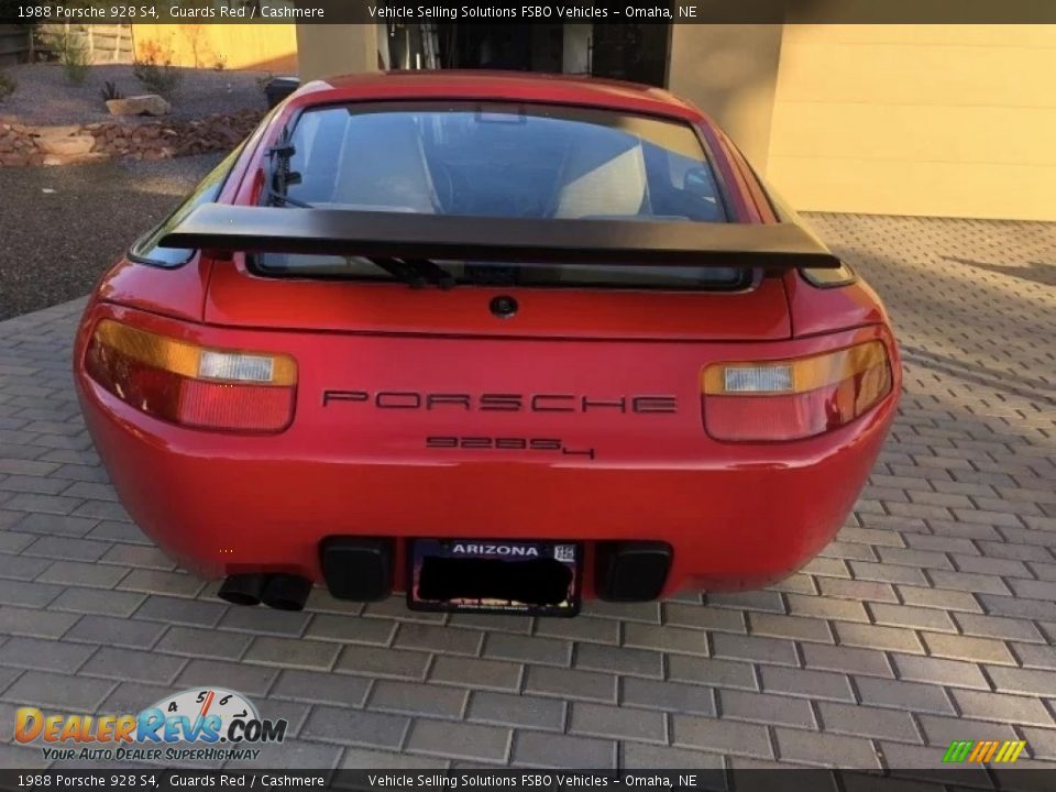 1988 Porsche 928 S4 Guards Red / Cashmere Photo #3