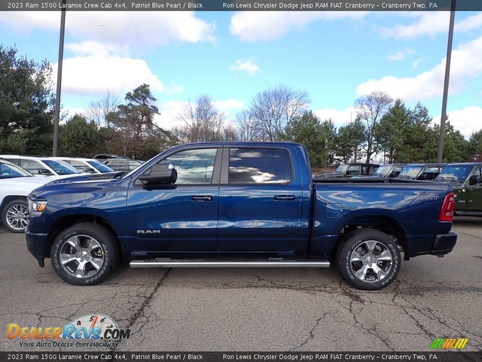 Patriot Blue Pearl 2023 Ram 1500 Laramie Crew Cab 4x4 Photo #2