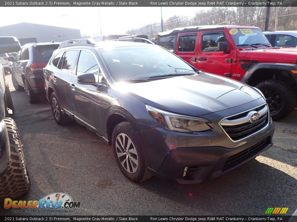 2021 Subaru Outback 2.5i Premium Magnetite Gray Metallic / Slate Black Photo #3