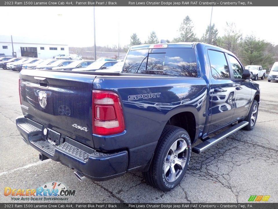 2023 Ram 1500 Laramie Crew Cab 4x4 Patriot Blue Pearl / Black Photo #5