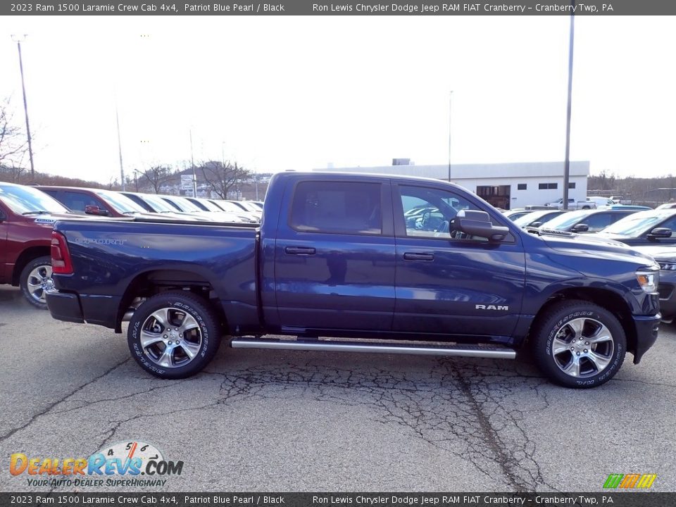 2023 Ram 1500 Laramie Crew Cab 4x4 Patriot Blue Pearl / Black Photo #6