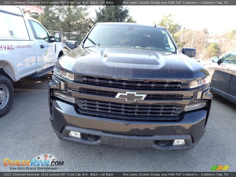 2022 Chevrolet Silverado 1500 Limited RST Crew Cab 4x4 Black / Jet Black Photo #2