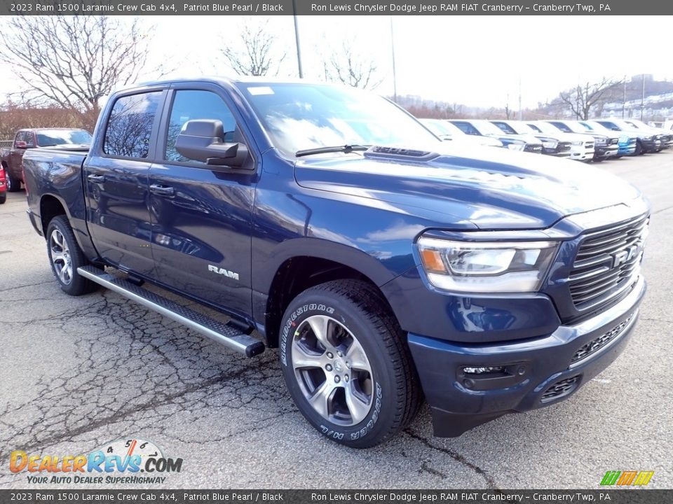 Patriot Blue Pearl 2023 Ram 1500 Laramie Crew Cab 4x4 Photo #7