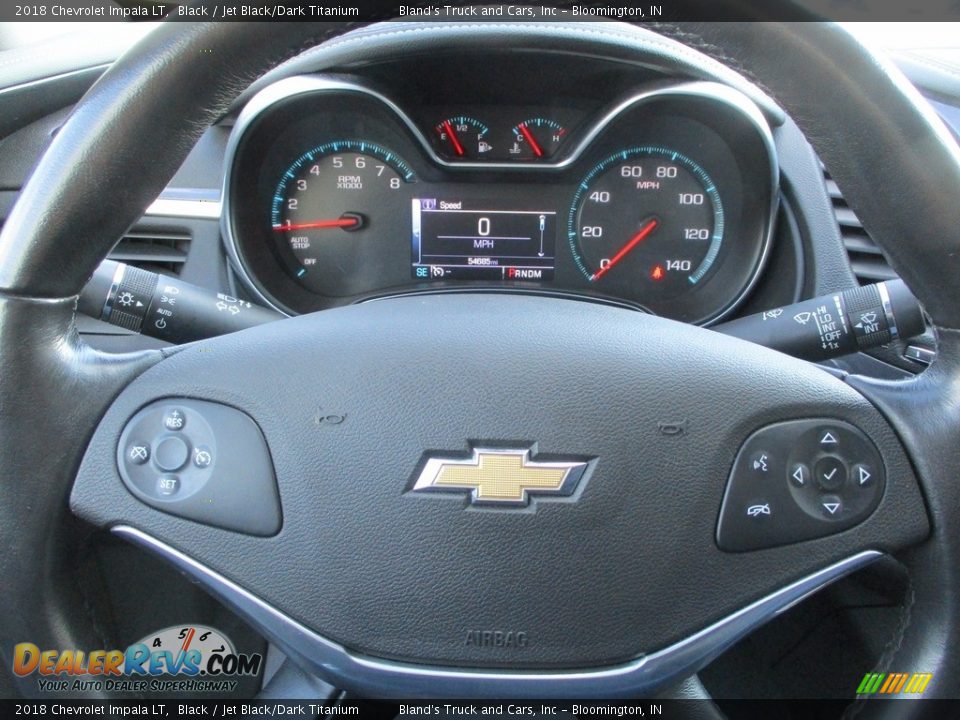 2018 Chevrolet Impala LT Black / Jet Black/Dark Titanium Photo #11