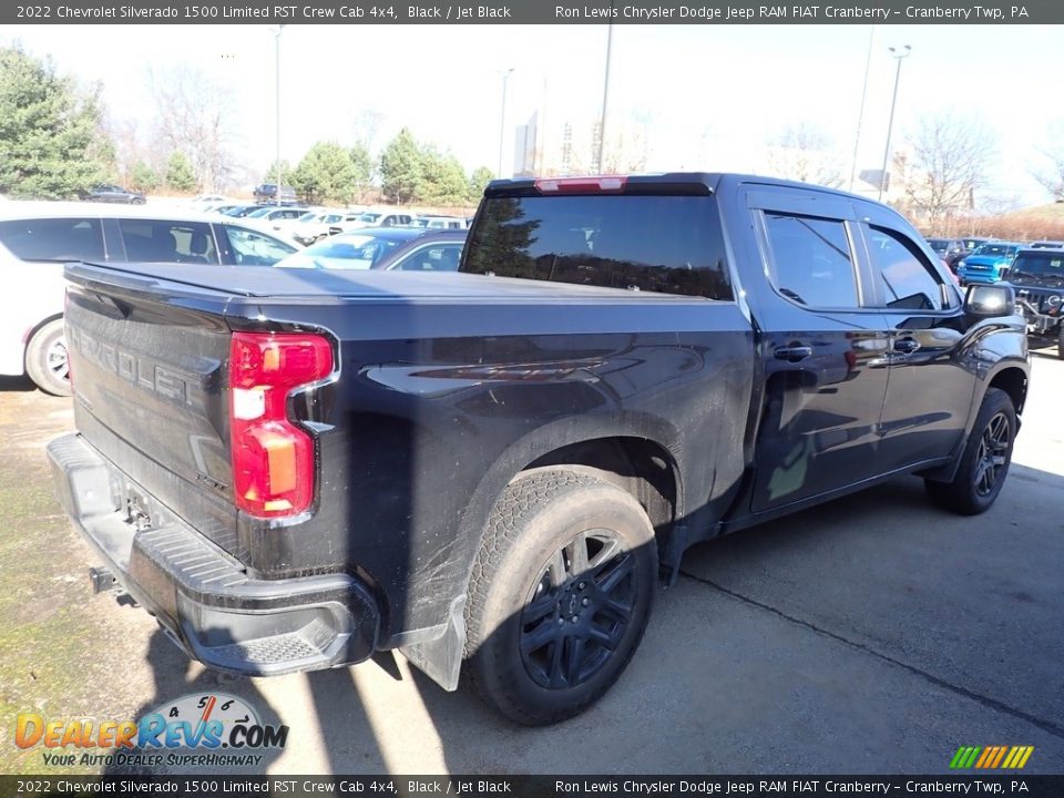 2022 Chevrolet Silverado 1500 Limited RST Crew Cab 4x4 Black / Jet Black Photo #4