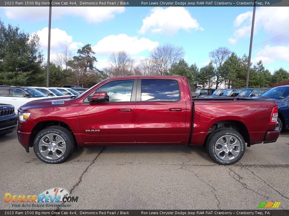 Delmonico Red Pearl 2023 Ram 1500 Big Horn Crew Cab 4x4 Photo #2
