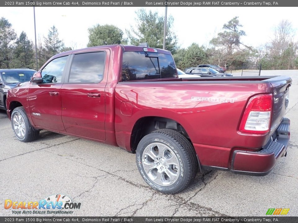 2023 Ram 1500 Big Horn Crew Cab 4x4 Delmonico Red Pearl / Black Photo #3