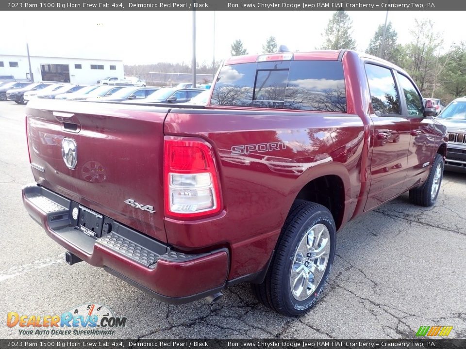 2023 Ram 1500 Big Horn Crew Cab 4x4 Delmonico Red Pearl / Black Photo #5