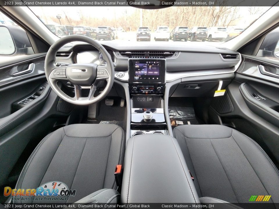 2023 Jeep Grand Cherokee L Laredo 4x4 Diamond Black Crystal Pearl / Global Black Photo #5