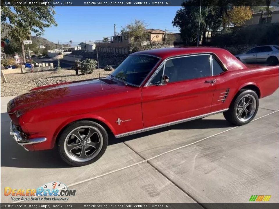 1966 Ford Mustang Coupe Red / Black Photo #1