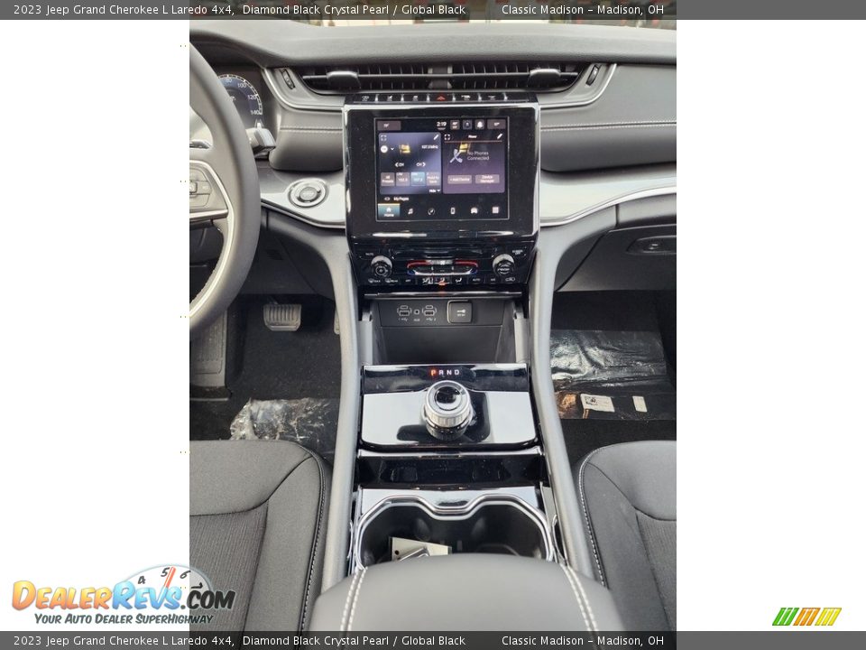 2023 Jeep Grand Cherokee L Laredo 4x4 Diamond Black Crystal Pearl / Global Black Photo #7