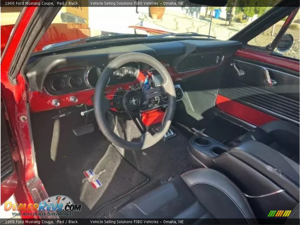 1966 Ford Mustang Coupe Red / Black Photo #2