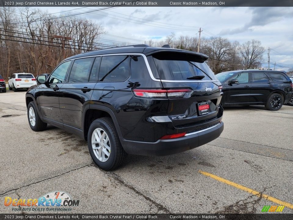 2023 Jeep Grand Cherokee L Laredo 4x4 Diamond Black Crystal Pearl / Global Black Photo #10