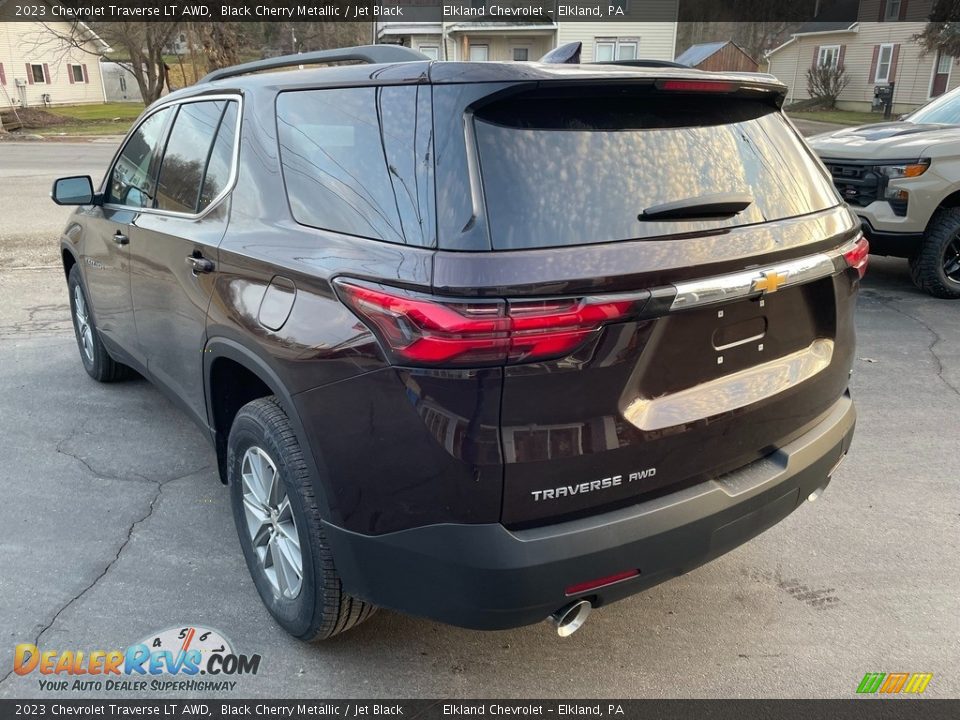 2023 Chevrolet Traverse LT AWD Black Cherry Metallic / Jet Black Photo #4