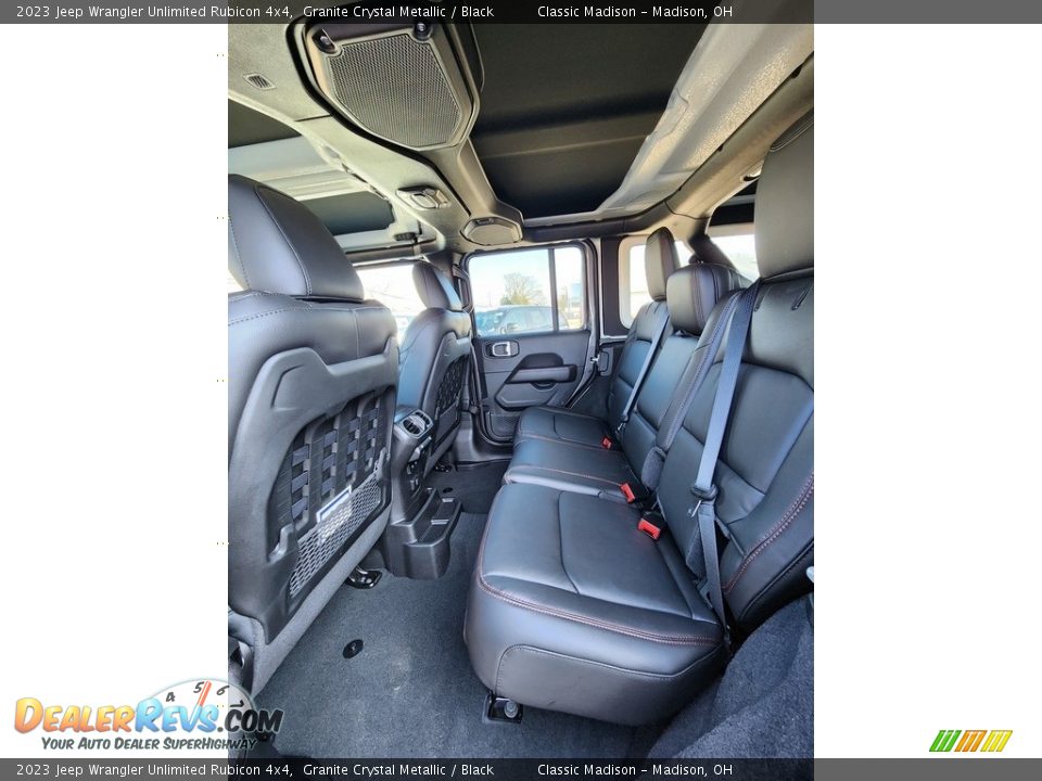 Rear Seat of 2023 Jeep Wrangler Unlimited Rubicon 4x4 Photo #3
