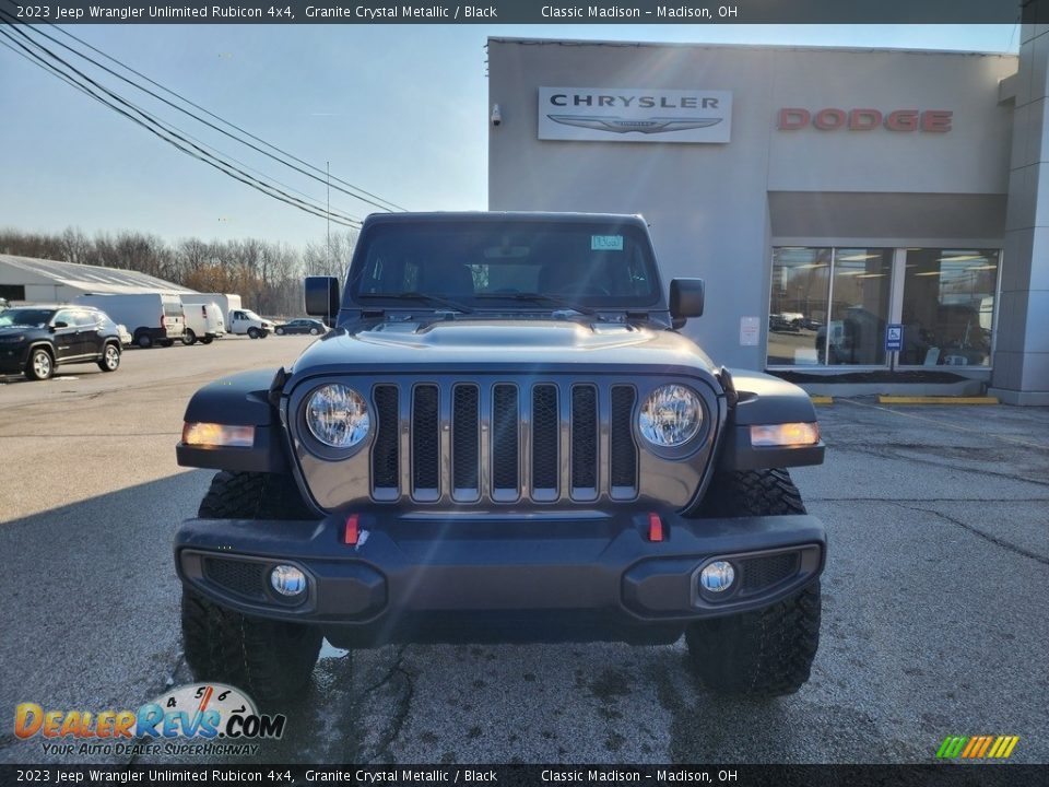 2023 Jeep Wrangler Unlimited Rubicon 4x4 Granite Crystal Metallic / Black Photo #7