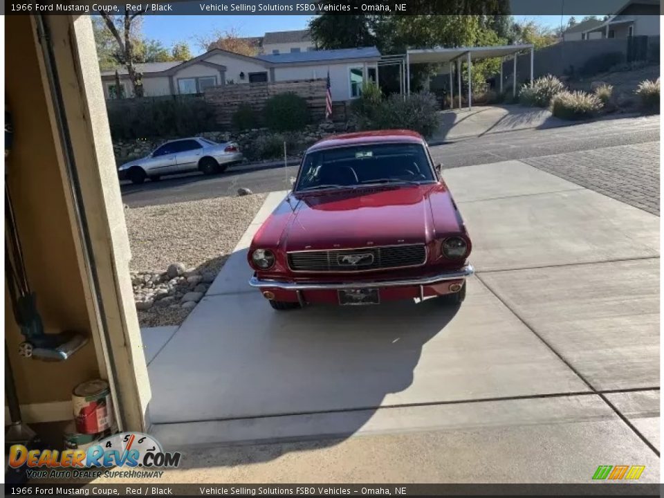 1966 Ford Mustang Coupe Red / Black Photo #11