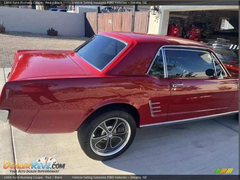 1966 Ford Mustang Coupe Red / Black Photo #12