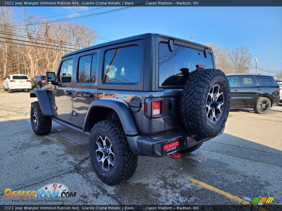 2023 Jeep Wrangler Unlimited Rubicon 4x4 Granite Crystal Metallic / Black Photo #9