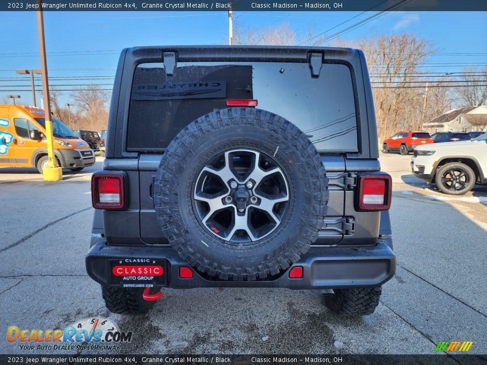 2023 Jeep Wrangler Unlimited Rubicon 4x4 Granite Crystal Metallic / Black Photo #10
