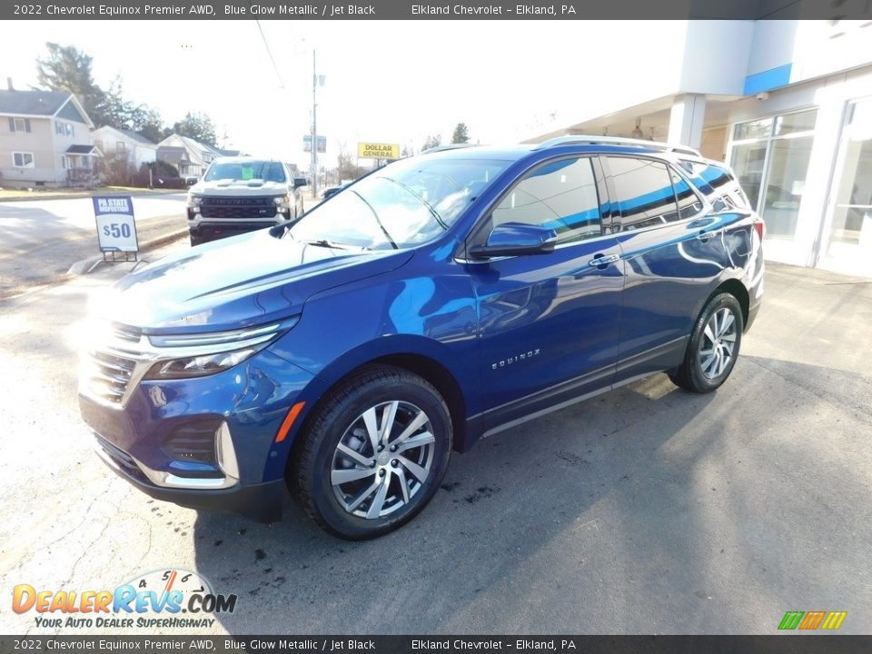 2022 Chevrolet Equinox Premier AWD Blue Glow Metallic / Jet Black Photo #1