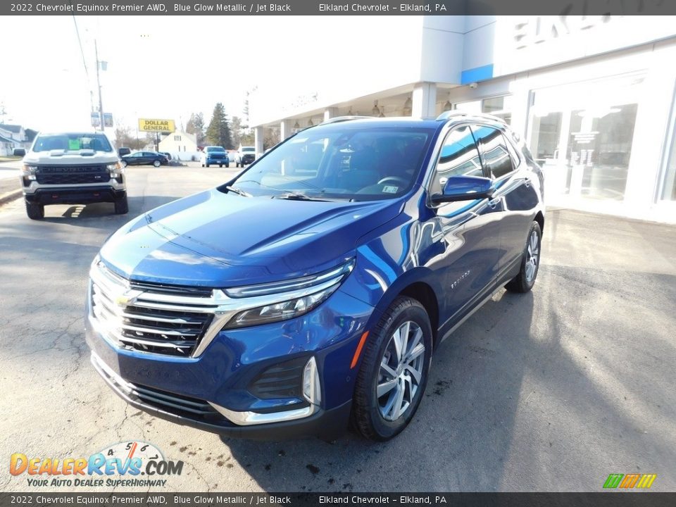 2022 Chevrolet Equinox Premier AWD Blue Glow Metallic / Jet Black Photo #2