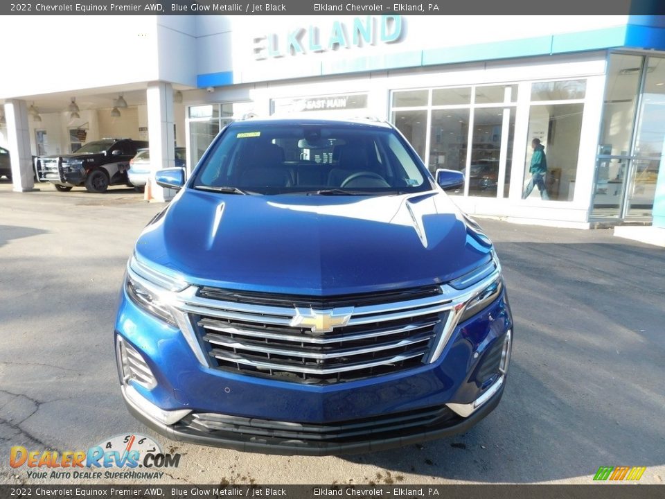 2022 Chevrolet Equinox Premier AWD Blue Glow Metallic / Jet Black Photo #3