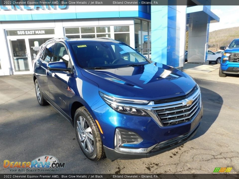 2022 Chevrolet Equinox Premier AWD Blue Glow Metallic / Jet Black Photo #4