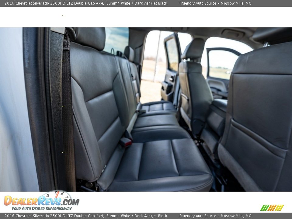 Rear Seat of 2016 Chevrolet Silverado 2500HD LTZ Double Cab 4x4 Photo #23