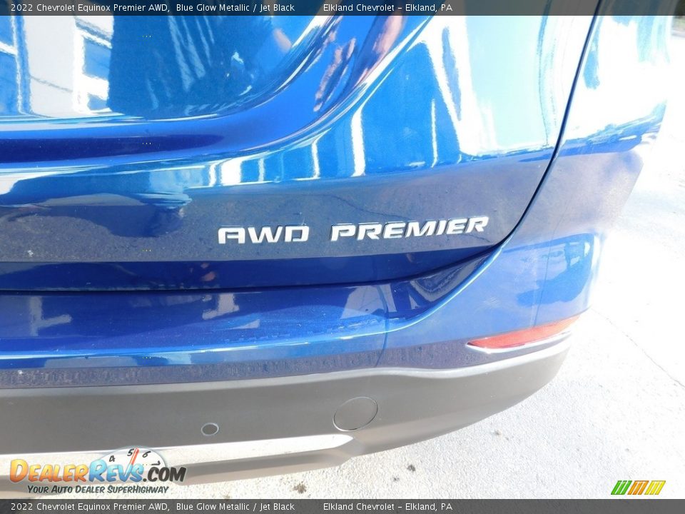 2022 Chevrolet Equinox Premier AWD Blue Glow Metallic / Jet Black Photo #14